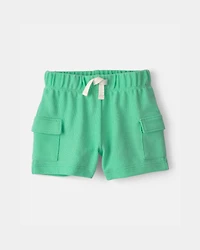 Baby Boy 3-Piece Shark Top, Bodysuit & Short Set - Green/Ivory