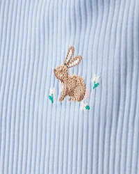 Girls 2-Pack Easter Bunny Loose Fit Night Gown - Pink/Blue