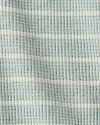 Baby Boy Stripe Thermal Bodysuit & Pant Set - Green