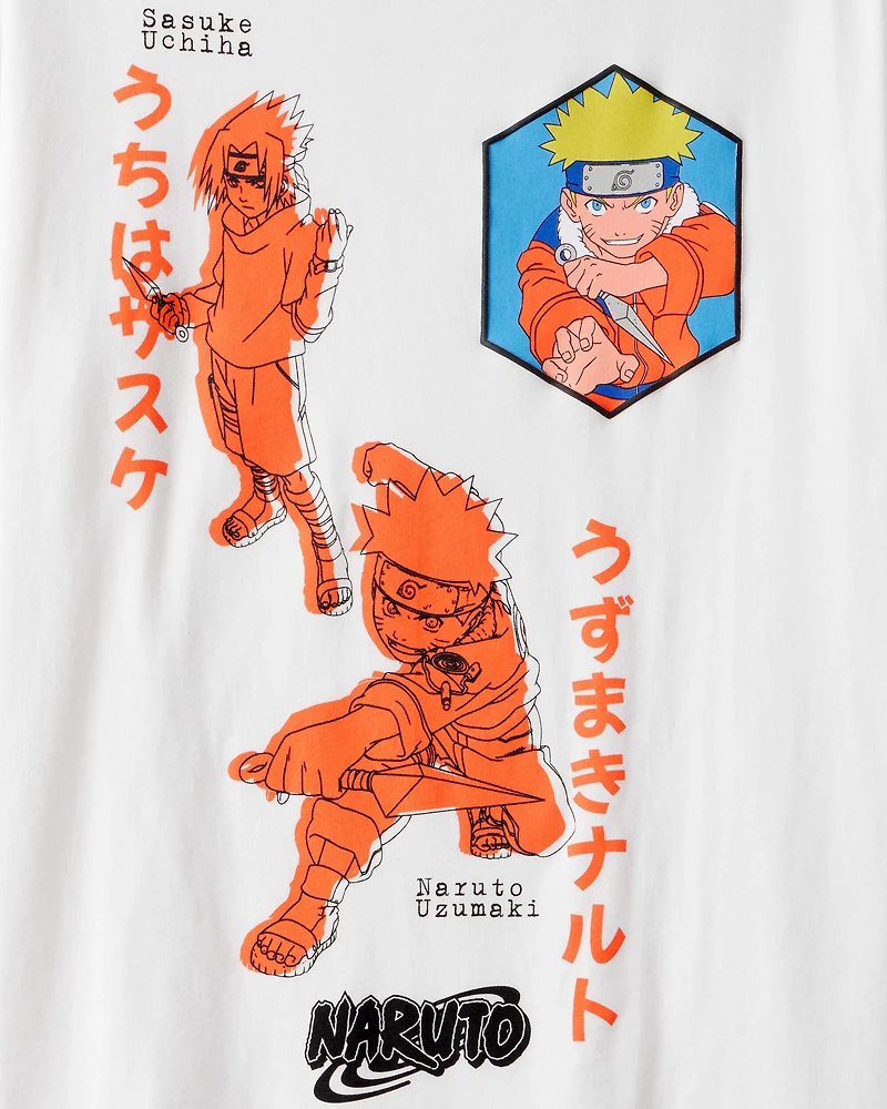 Kid Naruto Short-Sleeve Graphic Tee - White