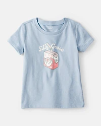 Toddler Girl Silly Goose Short-Sleeve Graphic Tee - Blue