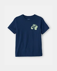 Toddler Boy Monster Truck Graphic Tee - Blue