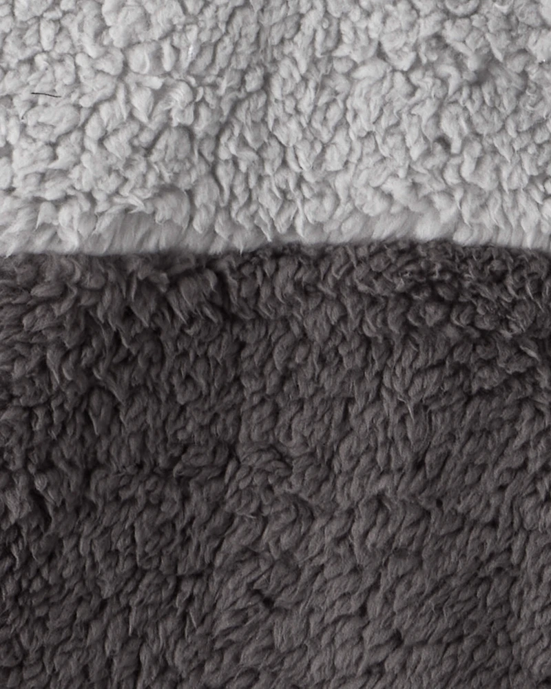 Boys Long-Sleeve Zip-Up Jacket - Grey/Black