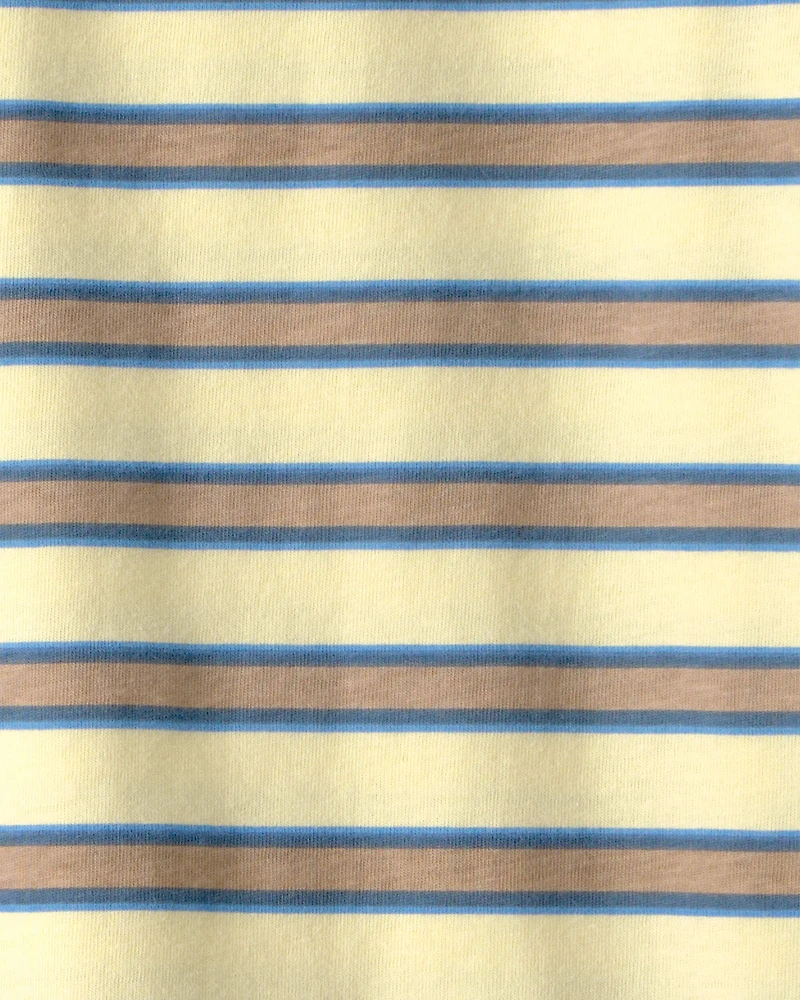 Kid Striped T-Shirt - Yellow/Brown