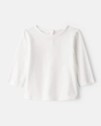 Baby Girl 2-Piece Plaid Long-Sleeve Dress Set