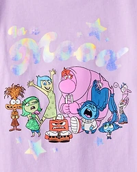 Girls InsideOut Short-Sleeve Graphic Tee - Purple