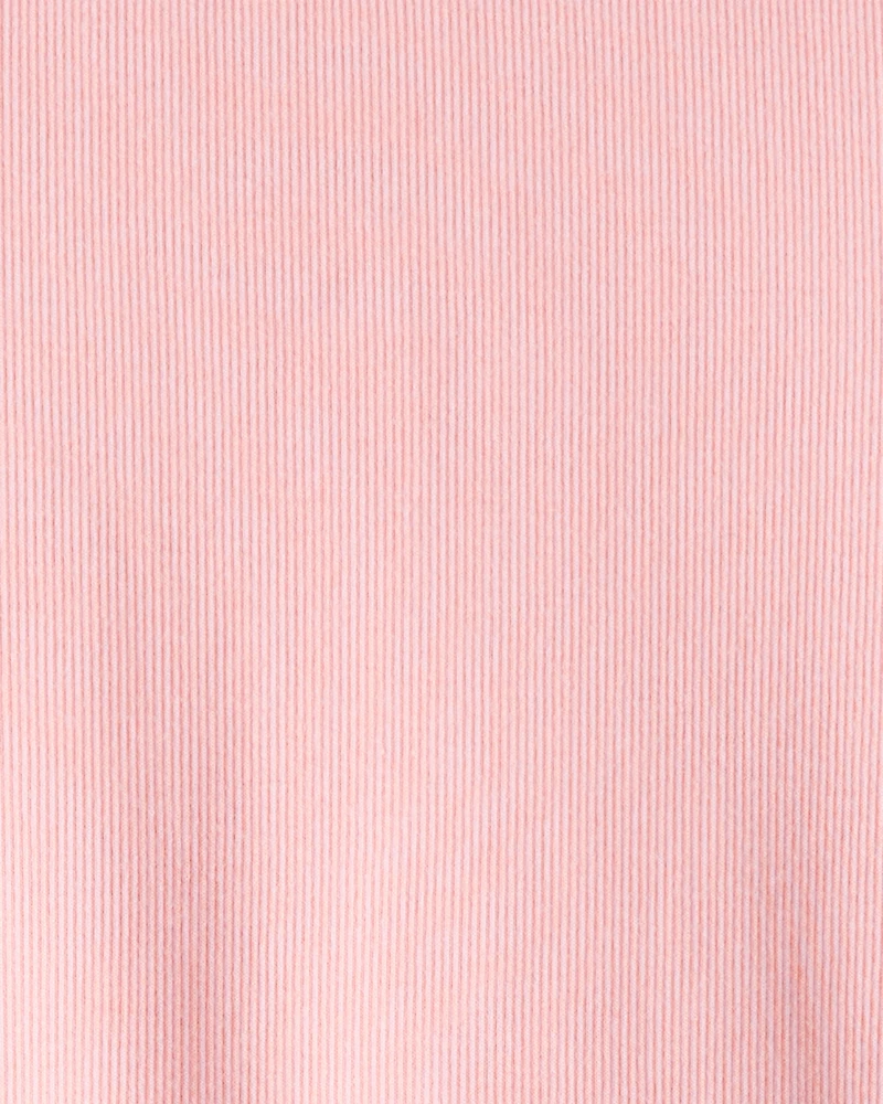 Girls 2-Piece Floral Print Long-Sleeve Top & Skirt Set