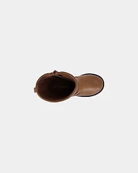 Girls Heart Riding Boots - Brown