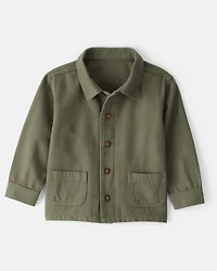 Toddler Boy Herringbone Long-Sleeve Fashion Jacket - Olive