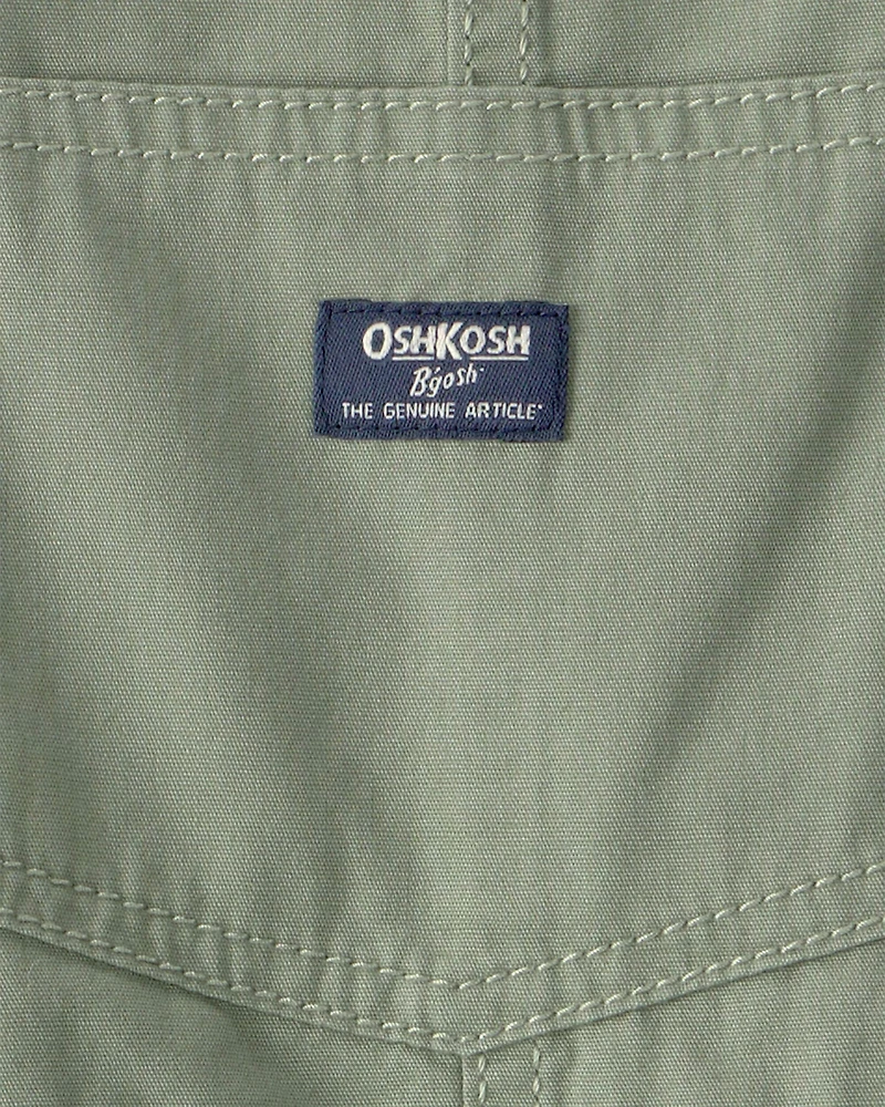 Toddler Boy Canvas Shortall - Olive