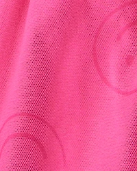 Baby Girl Smile Long-Sleeve Top & Tulle Skort Set - Grey/Pink