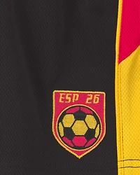 Toddler Umbro Spain Mesh Soccer Shorts - Red/Yellow/Black