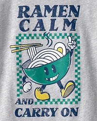 Boys Ramen Graphic Tee - Grey