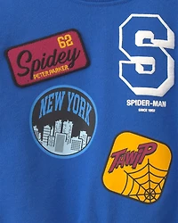 Toddler Boy ©Marvel Spider-Man Pullover Sweatshirt - Blue