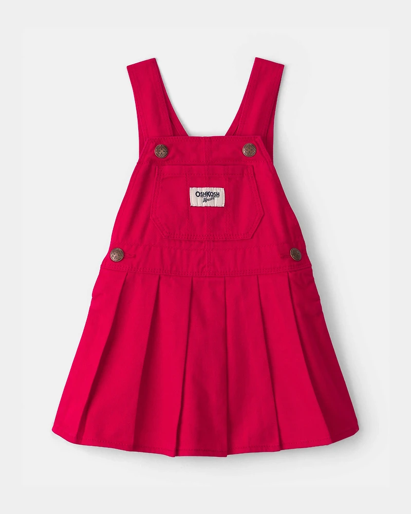Baby Girl Pleated Skirtall - Red
