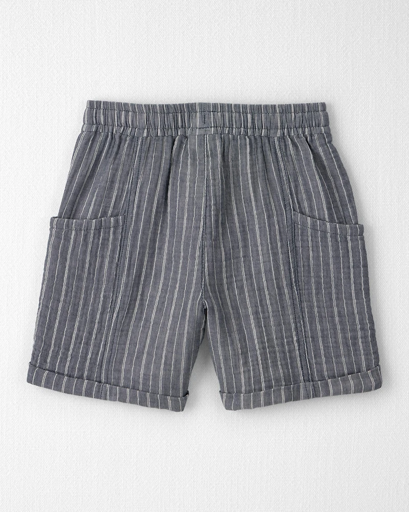 Boys 2-Piece Organic Cotton Gauze Top & Short Set