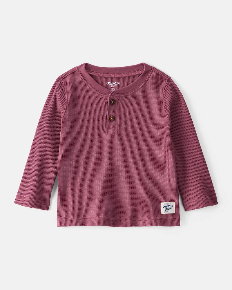 Baby Boy Long-Sleeve Henley Shirt