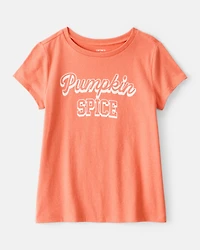Kid Pumpkin Spice Short-Sleeve Graphic Tee - Orange