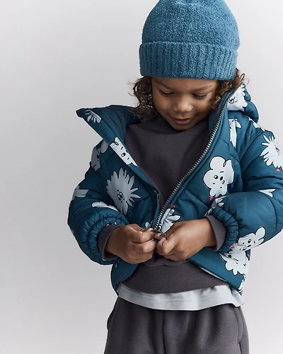 Toddler Squish Hooded Puffer Jacket - Deep Teal