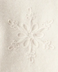 Toddler Girl Snowflake Long-Sleeve Sweater - Cream