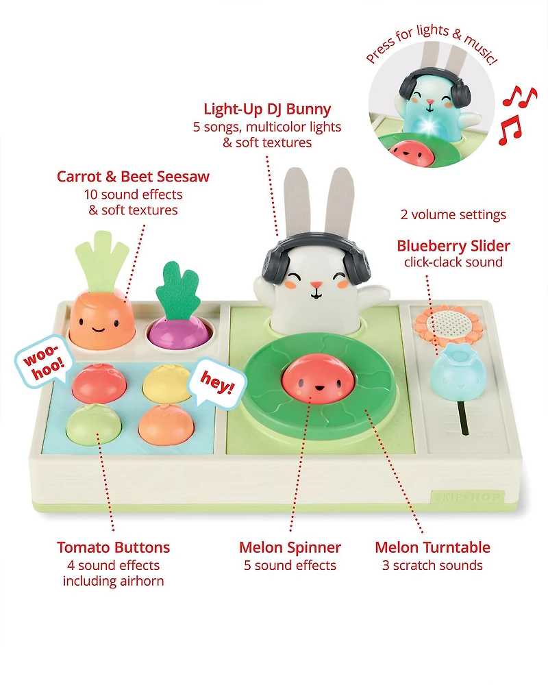 Farmstand Let The Beet Drop DJ Set Baby Musical Toy