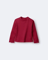 Toddler Girl Mock Neck Long-Sleeve Top - Red