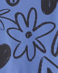 Girls Heart Long-Sleeve Dress - Blue