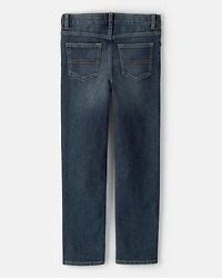 Kid Dark Wash Straight-Leg Jeans