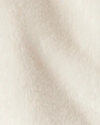 Baby Girl Sherpa Zip-Up Jacket - Ivory