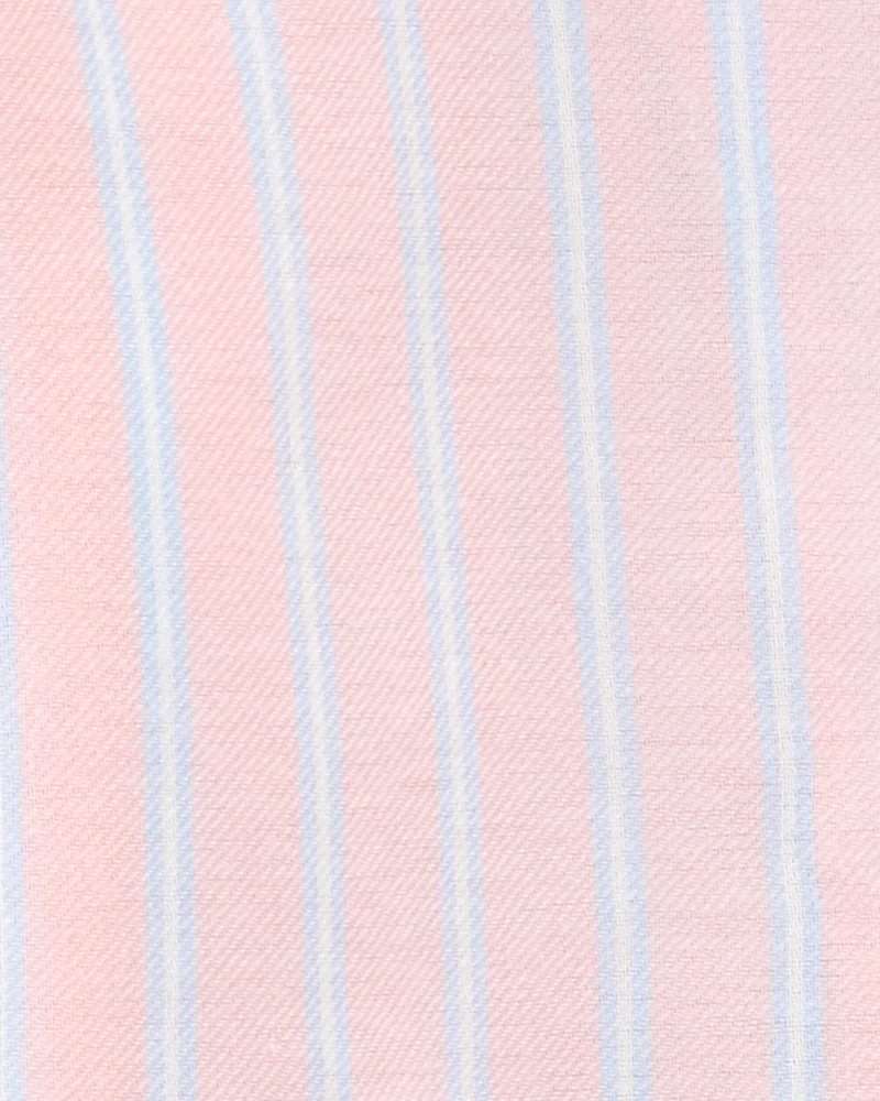 Kid Striped Loose Fit 2-Piece Pajamas - Purple