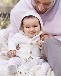 Baby Organic Signature Stitch Cardigan