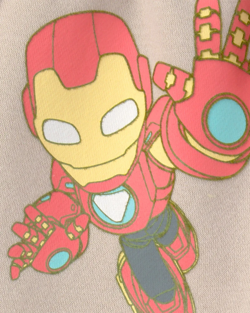 Toddler Boy ©Marvel Iron Man French Terry Joggers - Brown