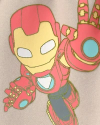 Toddler Boy ©Marvel Iron Man French Terry Joggers - Brown