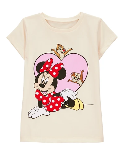 Toddler Girl Disney© Minnie Mouse Short-Sleeve Graphic Tee - Ivory
