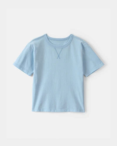 Kids Solid T-Shirt - Blue