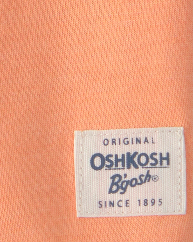 Baby Boy Short-Sleeve Henley T-Shirt - Orange