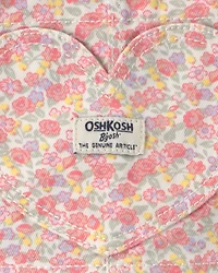 Baby Girl Floral Heart Pocket Skirtall - Pink
