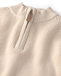 Baby Organic Cotton Quarter-Zip Pullover