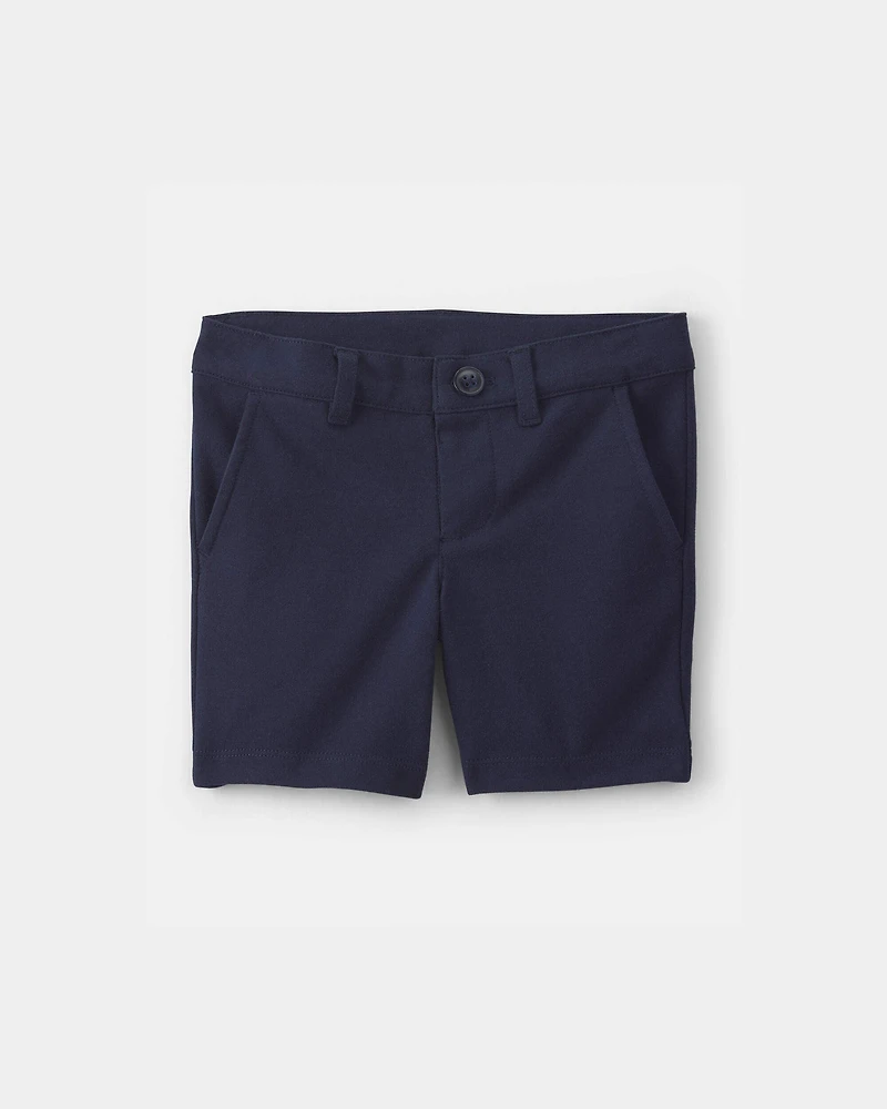 Toddler Girl -Pack Uniform Ponte Knit Shorts