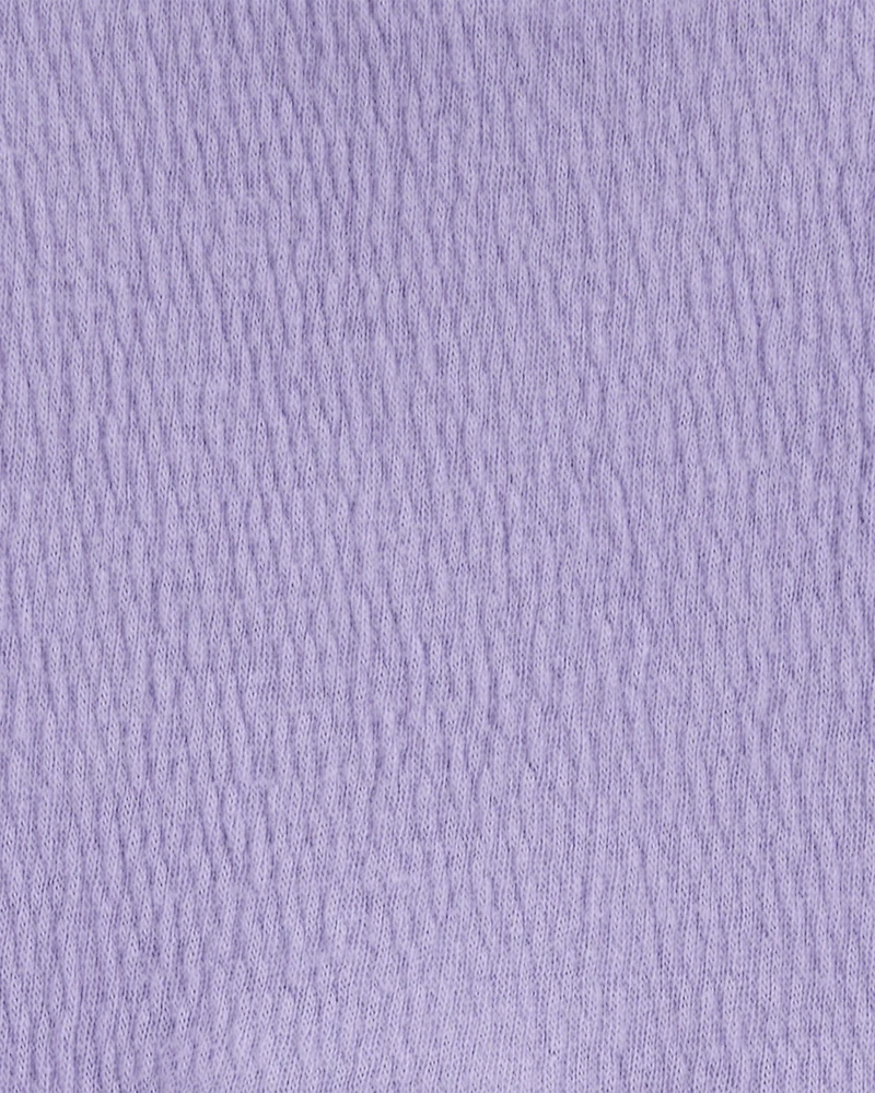 Baby 2-Piece Long-Sleeve Tee & Coverall Set - Purple