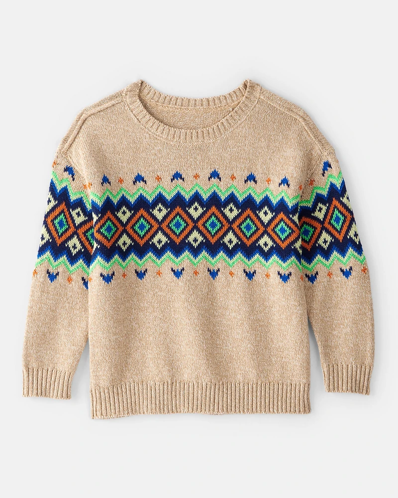 Toddler Boy Sweater - Tan