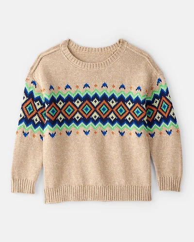 Toddler Boy Sweater - Tan