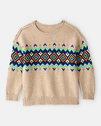 Toddler Boy Sweater - Tan