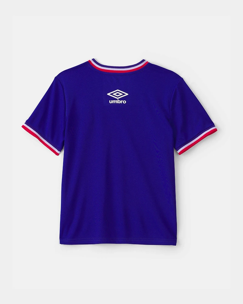 Kids 2-Piece Umbro France Soccer Jersey & Short Set - Blue/Red/White