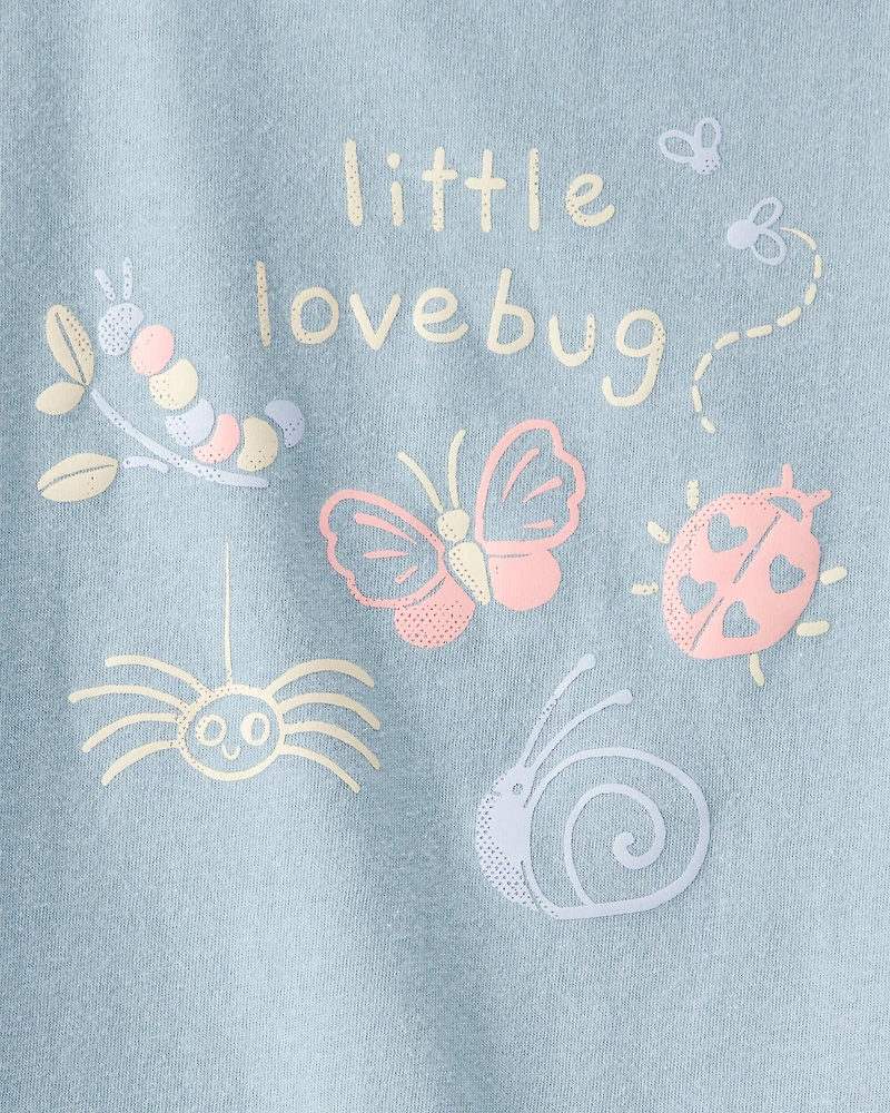 Toddler Girl Lovebug Short-Sleeve Graphic Tee - Blue