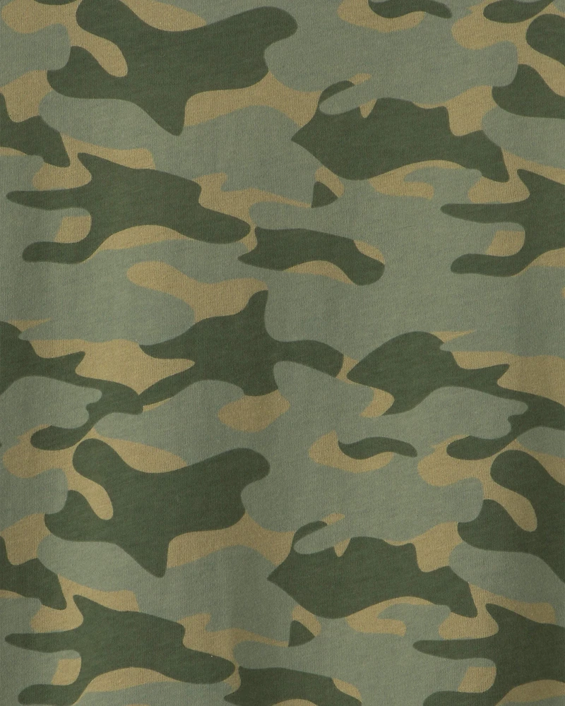 Boys Camo Long-Sleeve T-Shirt - Green