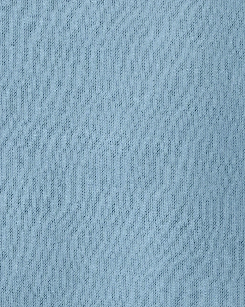 Toddler Girl 2-Piece Fleece Floral Top & Pant Set - Blue