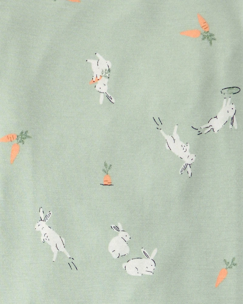 Kid Easter Bunny PurelySoft 2-Piece Pajama Set - Green