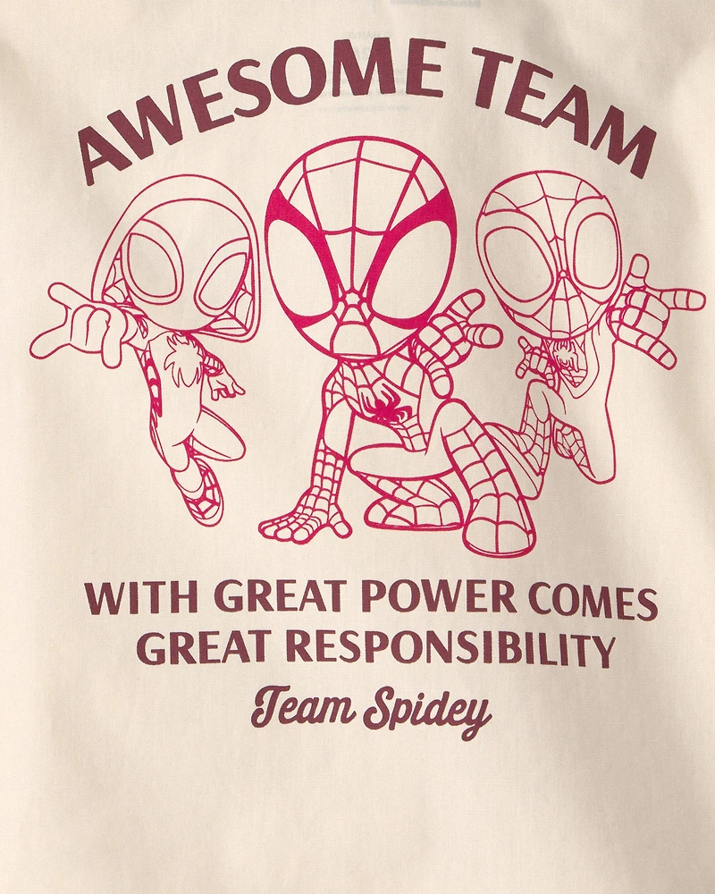Baby Boy 2-Piece ©Marvel Spider-Man Top & Short Set - Khaki
