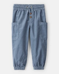 Toddler Boy Corduroy Joggers - Blue